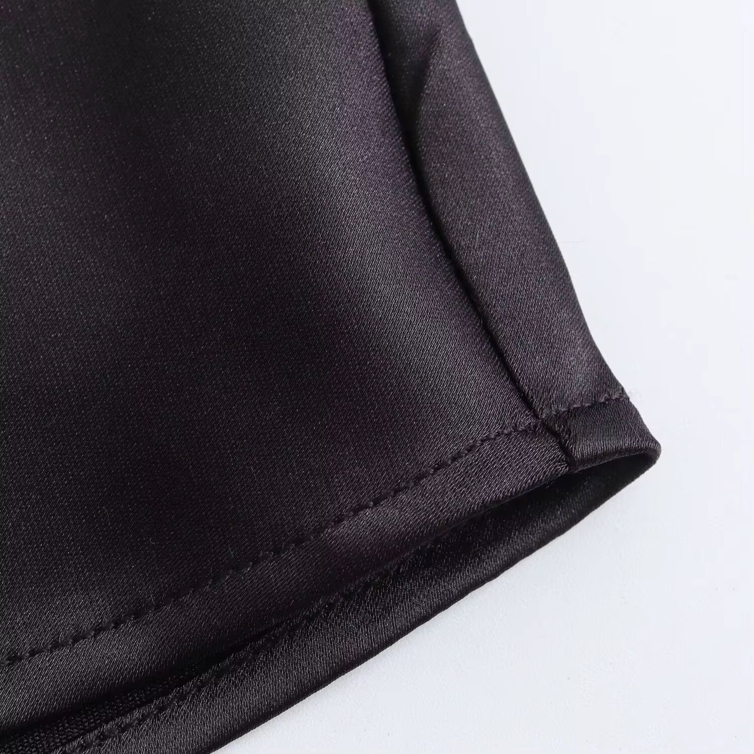 Satin Ruched O-Neck Sleeveless Long Dress