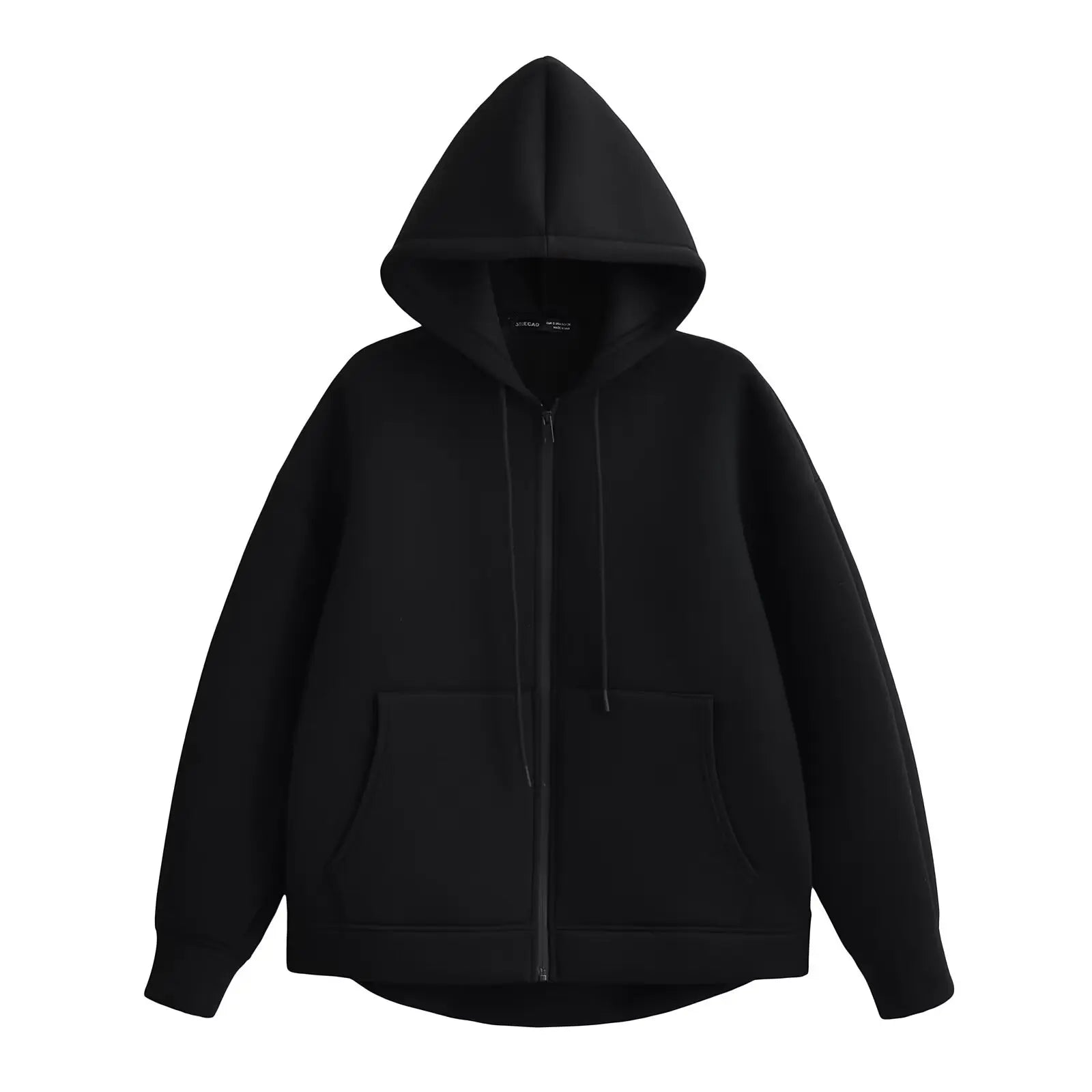 Oversized Zip-Up Hooded Sweatshirt – Long Sleeve Autumn Jacket