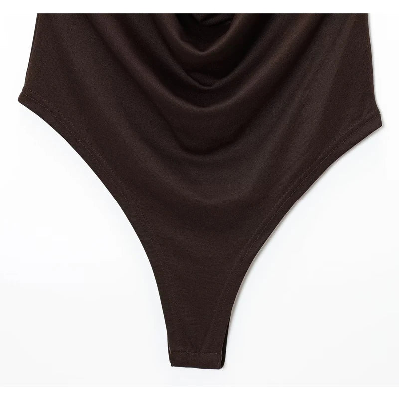 Backless Sleeveless Solid Summer Bodysuit