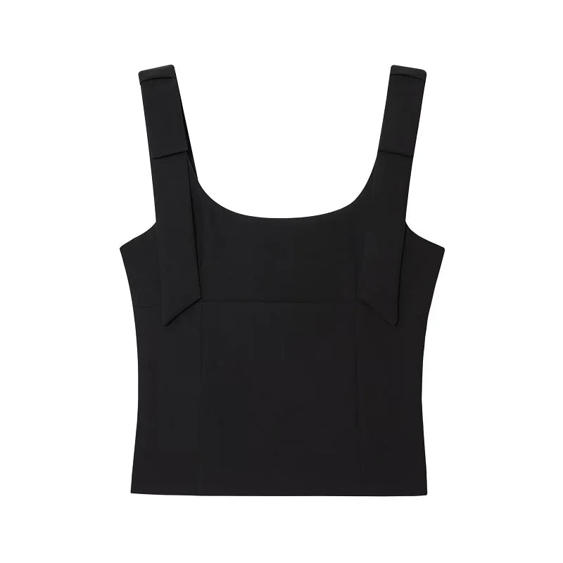 Backless Bow Bustier Crop Camisole