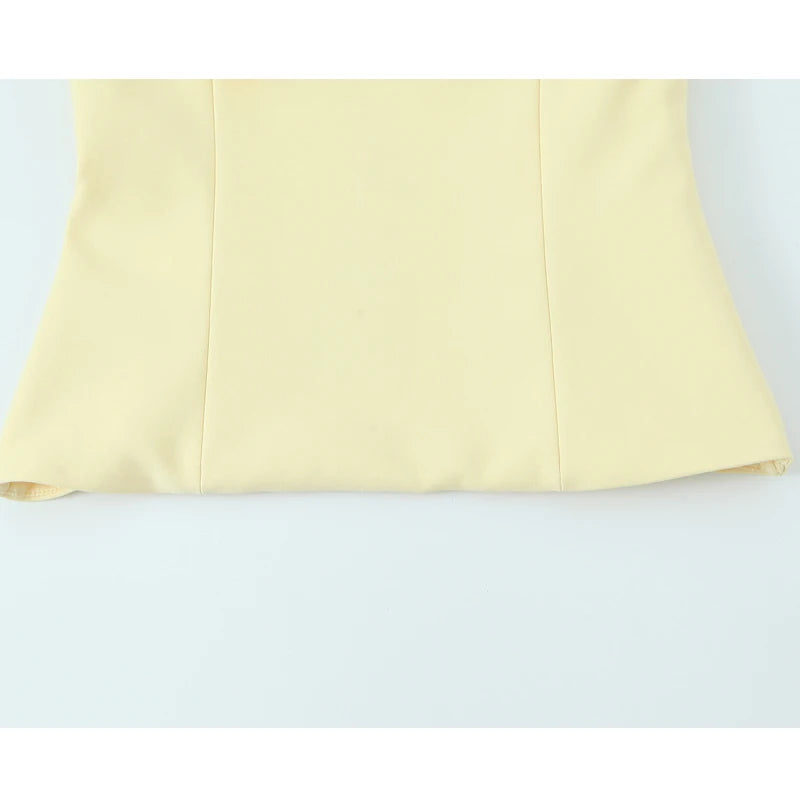 Backless Bow Bustier Crop Camisole