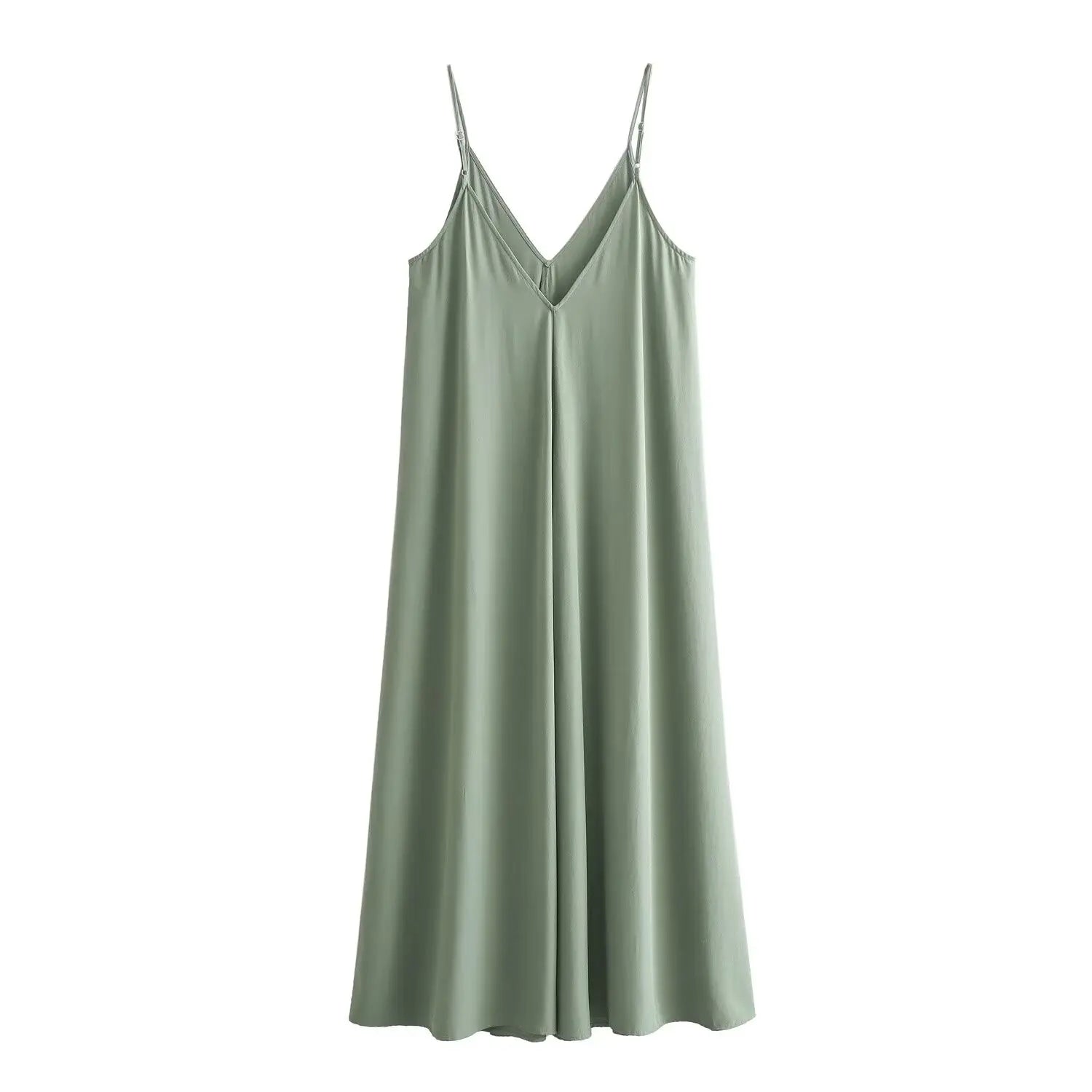 Slip Maxi Dress with Draped Backless Design