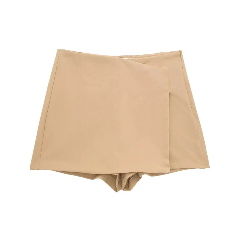 Asymmetric Waist Mini Skort