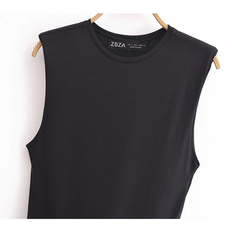 Belted Pleated Sleeveless Midi Dress