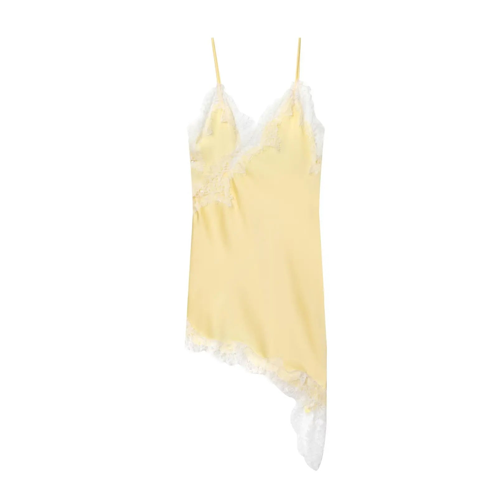 Lace Slip Mini Dress with Satin Backless Detail