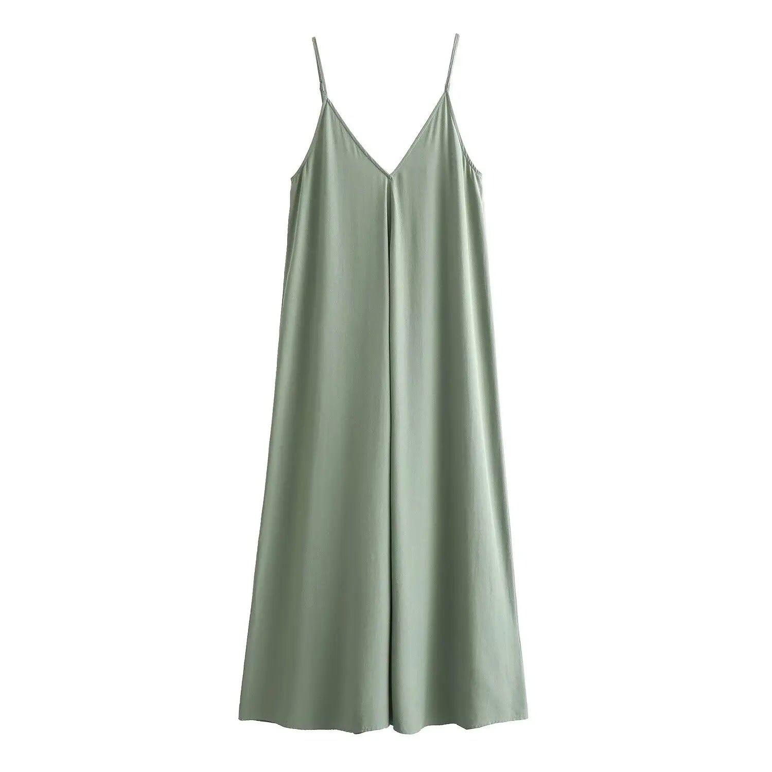 Slip Maxi Dress with Draped Backless Design