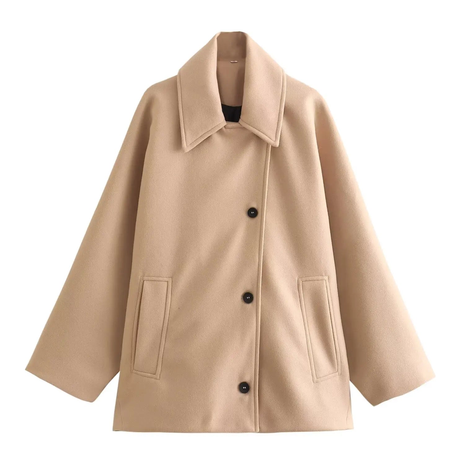 Oversized Long Trench Coat Bomber Jacket