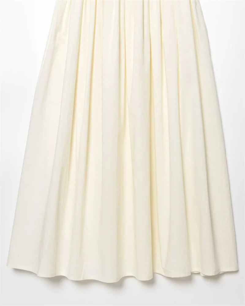 White skirt on a white background