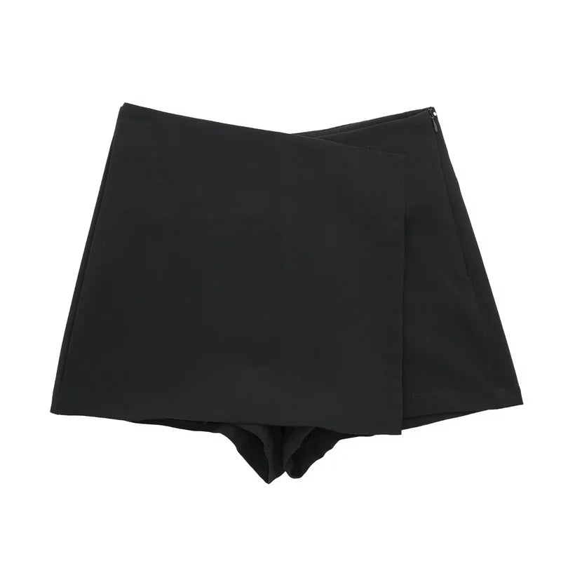 Asymmetric Waist Mini Skort