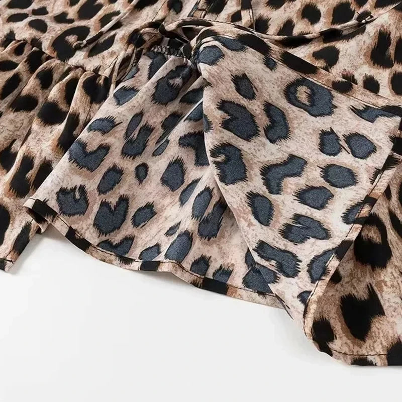 Puff Sleeve Ruched Crop Top Blouse