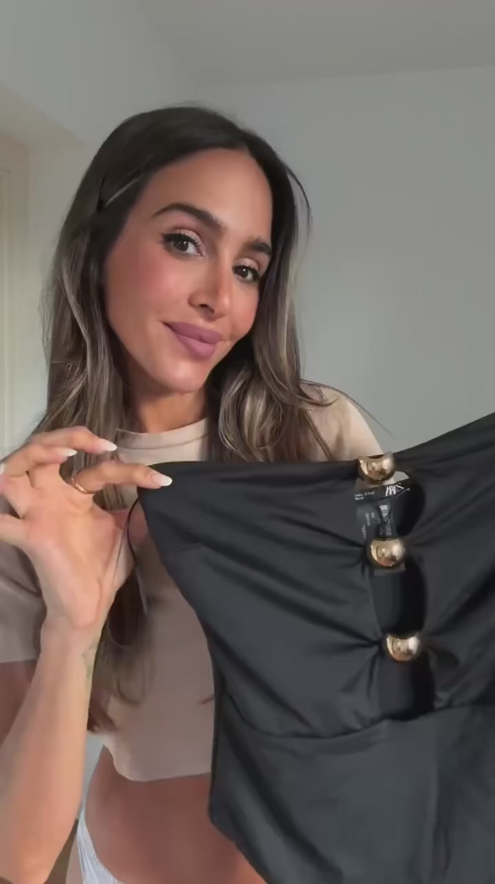 Sculpted Silhouette Off-Shoulder Bodysuit