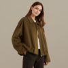 Chic Suede Oversized Bomber Jacket Chic Suede Oversized Bomber Jacket