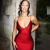Luminous Spaghetti Strap Body-Shaping Maxi Dress Luminous Spaghetti Strap Body-Shaping Maxi Dress