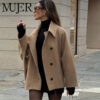 Oversized Long Trench Coat Bomber Jacket