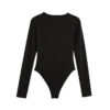 Sculpted Long-Sleeve Minimalist Bodysuit Sculpted Long-Sleeve Minimalist Bodysuit