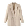 Refined Structured Double-Breasted Tailored Blazer Refined Structured Double-Breasted Tailored Blazer