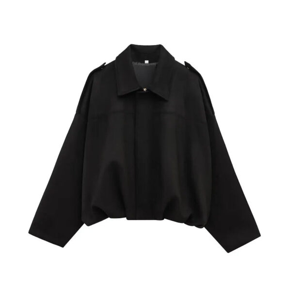 Chic Suede Oversized Bomber Jacket Chic Suede Oversized Bomber Jacket