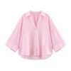 Relaxed Oversized Button-Down Casual Shirt Relaxed Oversized Button-Down Casual Shirt