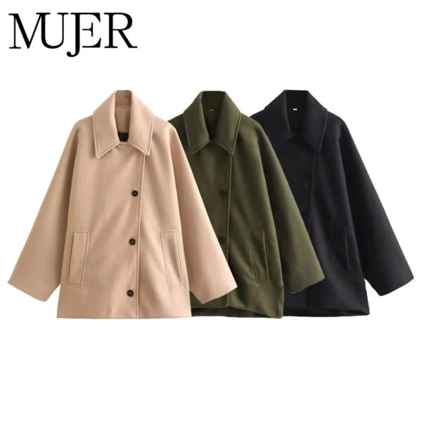 Oversized Long Trench Coat Bomber Jacket