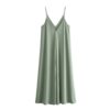 Slip Maxi Dress with Draped Backless Design Slip Maxi Dress with Draped Backless Design
