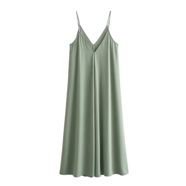 Slip Maxi Dress with Draped Backless Design Slip Maxi Dress with Draped Backless Design