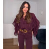 Ethereal Ruffle Semi-Sheer Chiffon Blouse Ethereal Ruffle Semi-Sheer Chiffon Blouse