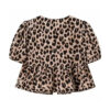 Puff Sleeve Ruched Crop Top Blouse Puff Sleeve Ruched Crop Top Blouse