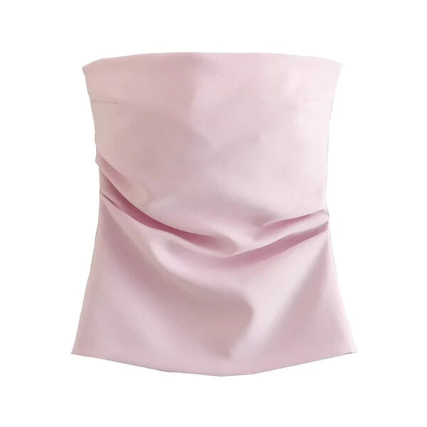 Off-Shoulder Ruched Backless Corset Crop Top Off-Shoulder Ruched Backless Corset Crop Top