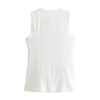 Tailored Sleeveless Button Vest
