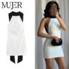Halter Backless Slim Mini Dress