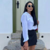 Asymmetric Waist Mini Skort