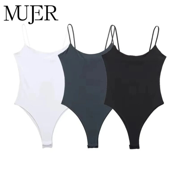 Backless Bodysuit with Sculpted Fit Backless Bodysuit with Sculpted Fit