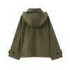 Hooded Trench Coat Windbreaker Hooded Trench Coat Windbreaker