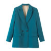 Refined Structured Double-Breasted Tailored Blazer Refined Structured Double-Breasted Tailored Blazer