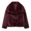 Plush Luxe Faux Fur Turn-Down Collar Jacket Plush Luxe Faux Fur Turn-Down Collar Jacket