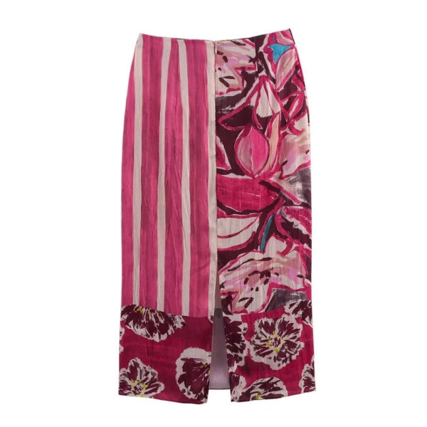 High-Waist Satin Straight Midi Skirt High-Waist Satin Straight Midi Skirt