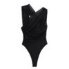 Off-Shoulder Mesh Bodysuit with Tulle Detail Off-Shoulder Mesh Bodysuit with Tulle Detail