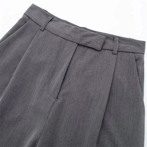High-Waist Flowing Tailored Wide-Leg Pants