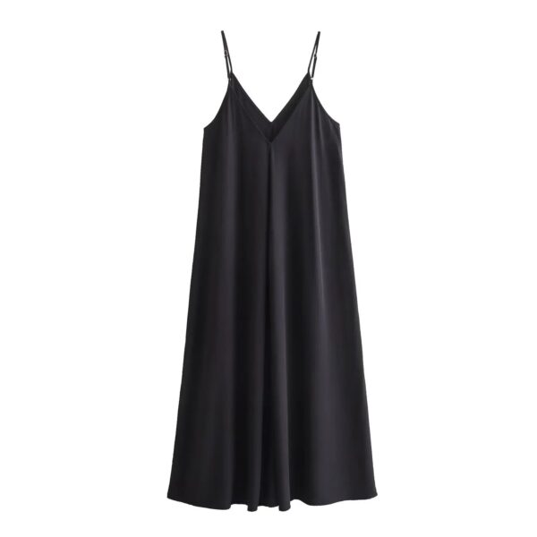 Slip Maxi Dress with Draped Backless Design Slip Maxi Dress with Draped Backless Design