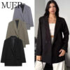 Straight-Cut Office Tailored Blazer Straight-Cut Office Tailored Blazer