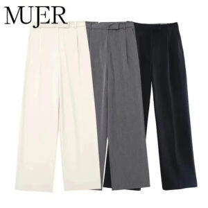 High-Waist Flowing Tailored Wide-Leg Pants High-Waist Flowing Tailored Wide-Leg Pants