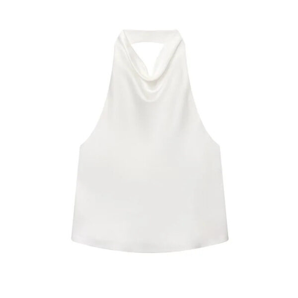 Satin Halter Backless Cami Top Satin Halter Backless Cami Top