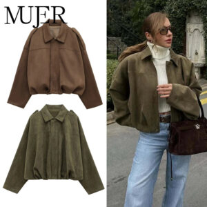 Chic Suede Oversized Bomber Jacket Chic Suede Oversized Bomber Jacket