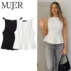 Elegant Off-Shoulder Bow Sleeveless Top