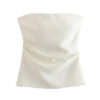 Off-Shoulder Ruched Backless Corset Crop Top Off-Shoulder Ruched Backless Corset Crop Top