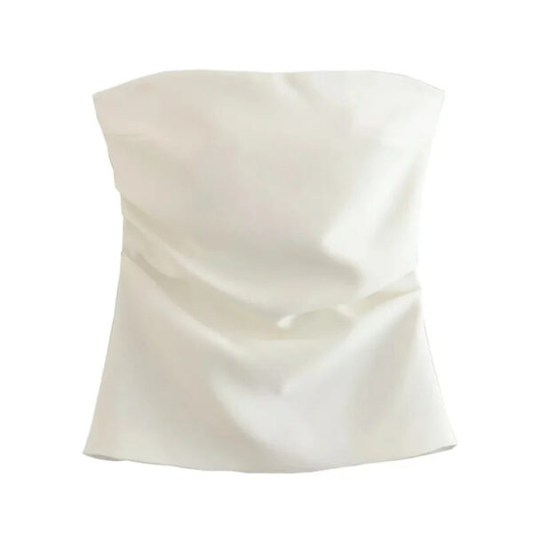 Off-Shoulder Ruched Backless Corset Crop Top Off-Shoulder Ruched Backless Corset Crop Top