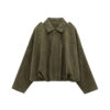 Chic Suede Oversized Bomber Jacket Chic Suede Oversized Bomber Jacket