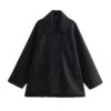 Oversized Long Trench Coat Bomber Jacket