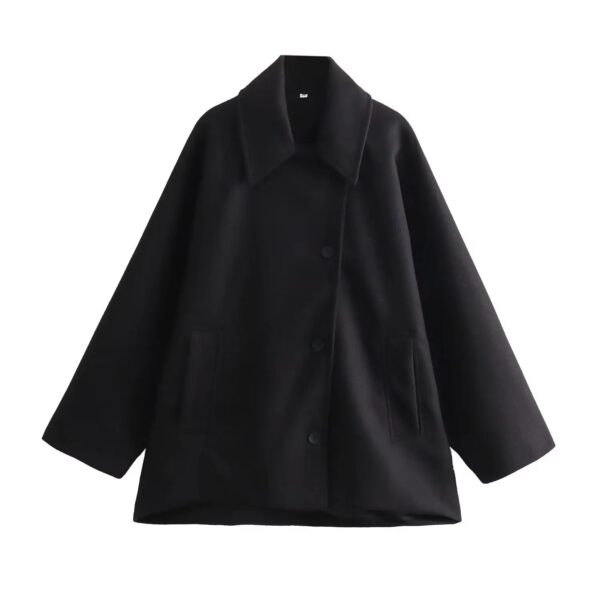 Oversized Long Trench Coat Bomber Jacket