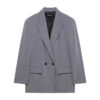 Straight-Cut Office Tailored Blazer Straight-Cut Office Tailored Blazer